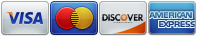 Visa, MasterCard, Discover, and American Express